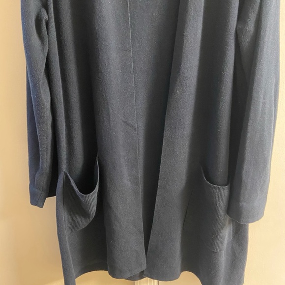 J. Jill Deep Blue‎ Open Front Cardigan - Picture 3 of 7